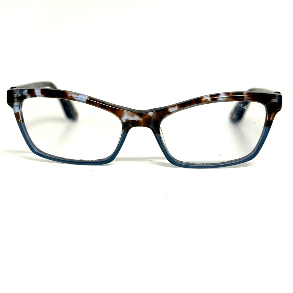 Adrienne Vittadini Eyeglasses Frames Brown‎ Blue Tortoise Cat Eye AV 1069 22645